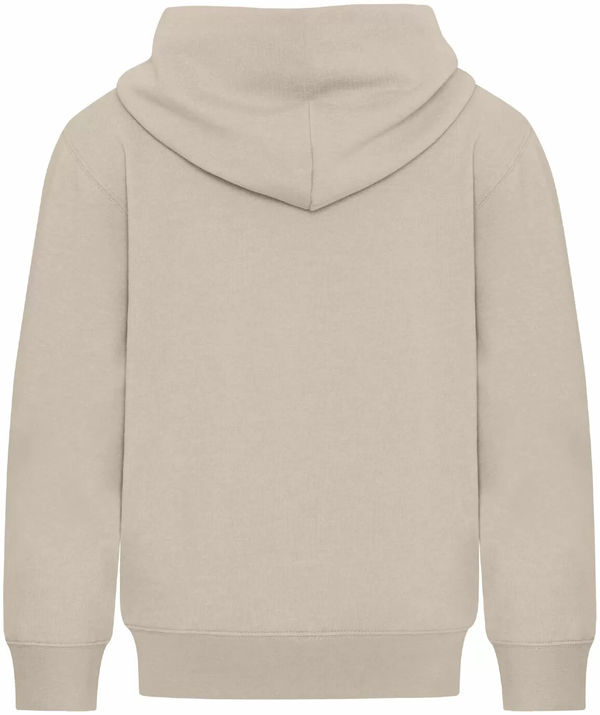 Am image of a Custom ATC Everyday Youth Fleece Full Zip Hooded Sweatshirt in Sand!