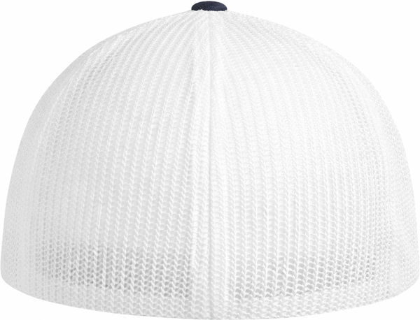 An image of a Custom ATC Flexfit® Trucker Mesh Cap in Black/White!
