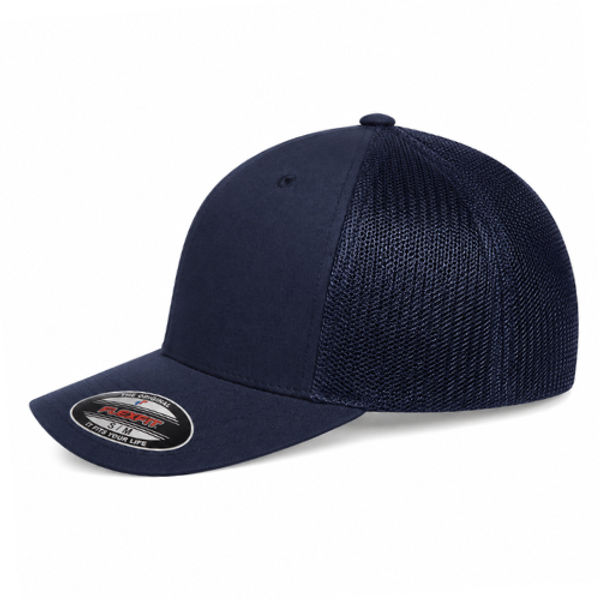 An image of a Custom ATC Flexfit® Trucker Mesh Cap in True Navy/True Navy!