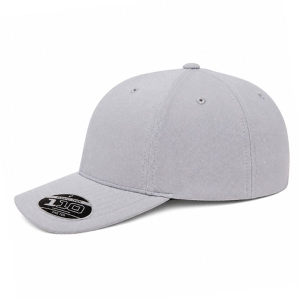 An image of a Custom ATC Flexfit 110 Cool and Dry Mini Pique Cap in SIlver!
