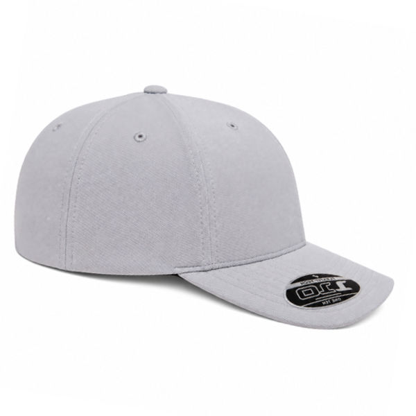 An image of a Custom ATC Flexfit 110 Cool and Dry Mini Pique Cap in SIlver!