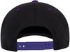 Am image of a Custom ATC Flexfit 110 Snapback Cap in Black/Purple!