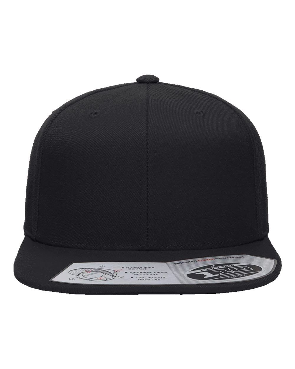 ATC Flexfit 110 Snapback Cap in Black
