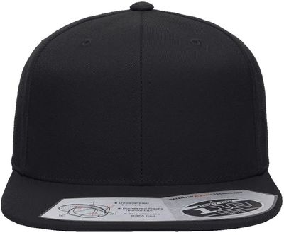 Am image of a Custom ATC Flexfit 110 Snapback Cap in Black!