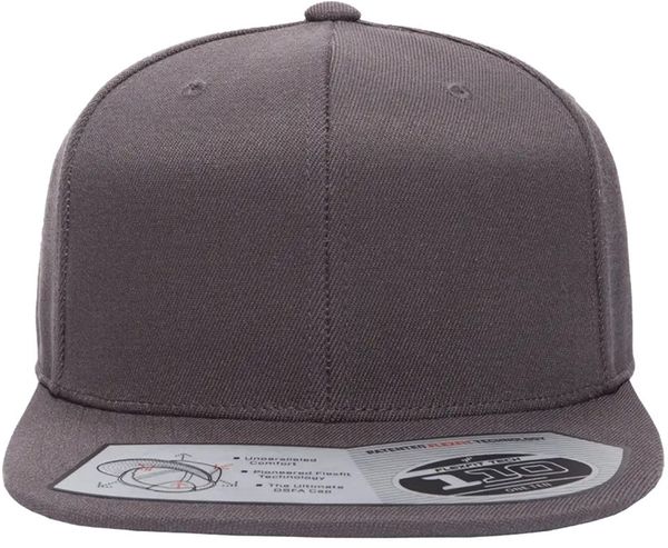 Am image of a Custom ATC Flexfit 110 Snapback Cap in Dark Grey!
