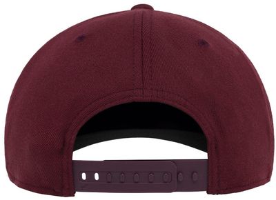 Am image of a Custom ATC Flexfit 110 Snapback Cap in Maroon!