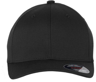 Am image of a Custom ATC Flexfit Wooly Combed Cap in Black!