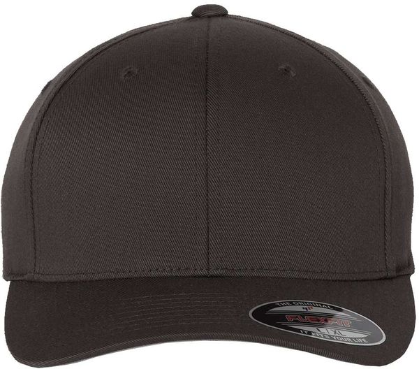 Am image of a Custom ATC Flexfit Wooly Combed Cap in Dark Grey!