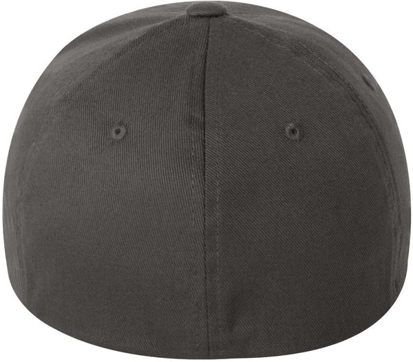 Am image of a Custom ATC Flexfit Wooly Combed Cap in Dark Grey!