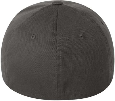 Am image of a Custom ATC Flexfit Wooly Combed Cap in Dark Grey!