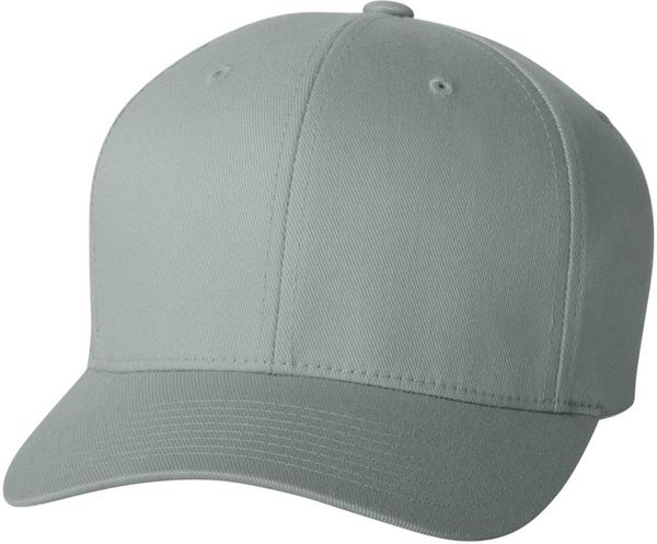 Am image of a Custom ATC Flexfit Wooly Combed Cap in Grey!