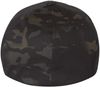 Am image of a Custom ATC Flexfit Wooly Combed Cap in MultiCam Black!