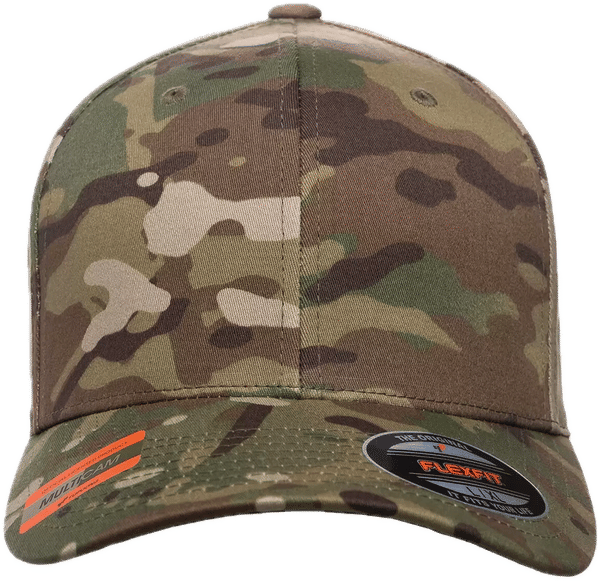 Am image of a Custom ATC Flexfit Wooly Combed Cap in MultiCam!