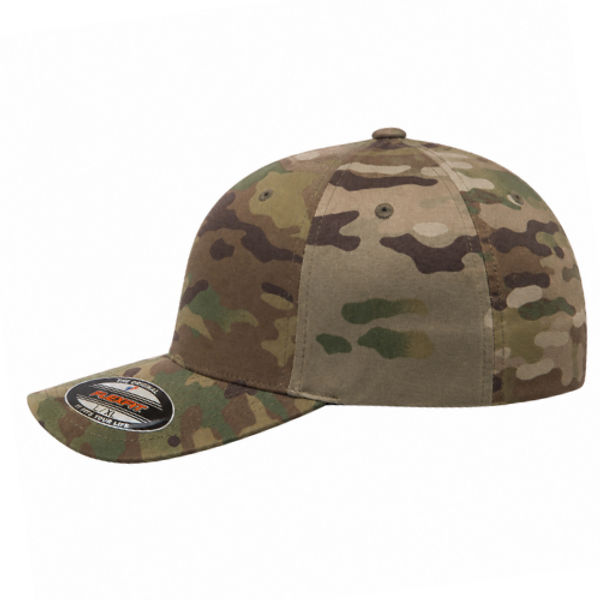 An image of a Custom ATC Flexfit Wooly Combed Cap in MultiCam!