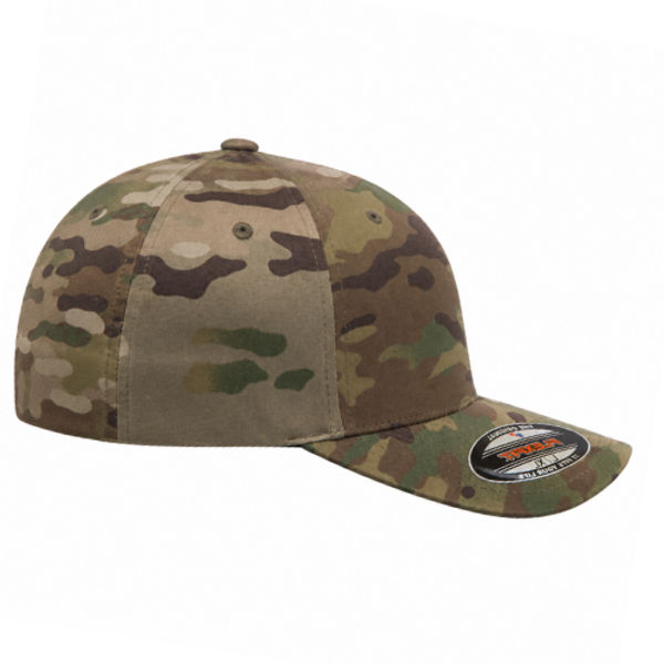 An image of a Custom ATC Flexfit Wooly Combed Cap in MultiCam!