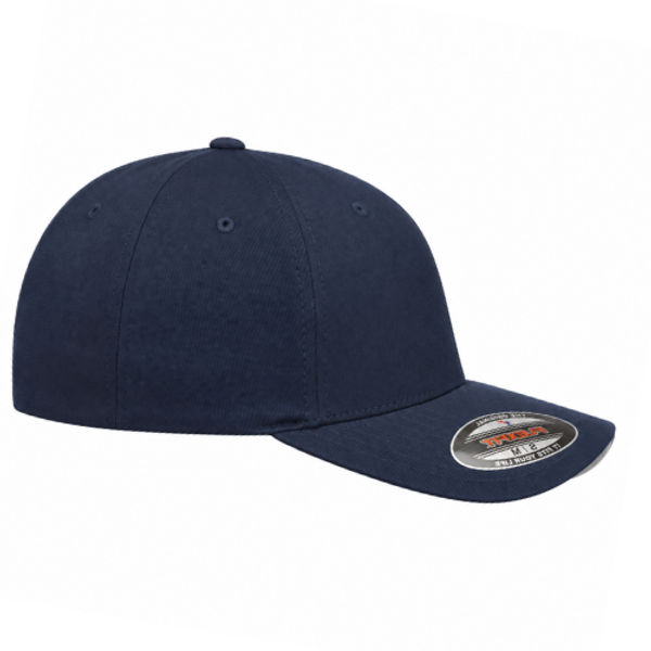 An image of a Custom ATC Flexfit Wooly Combed Cap in Navy!
