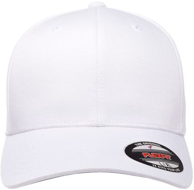 Am image of a Custom ATC Flexfit Wooly Combed Cap in White!