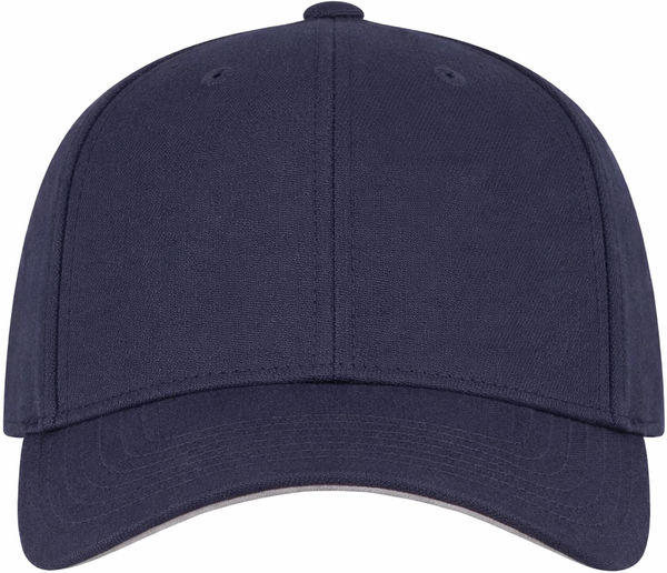 An image of a Custom ATC Flexfit Wool Blend Cap in Navy!