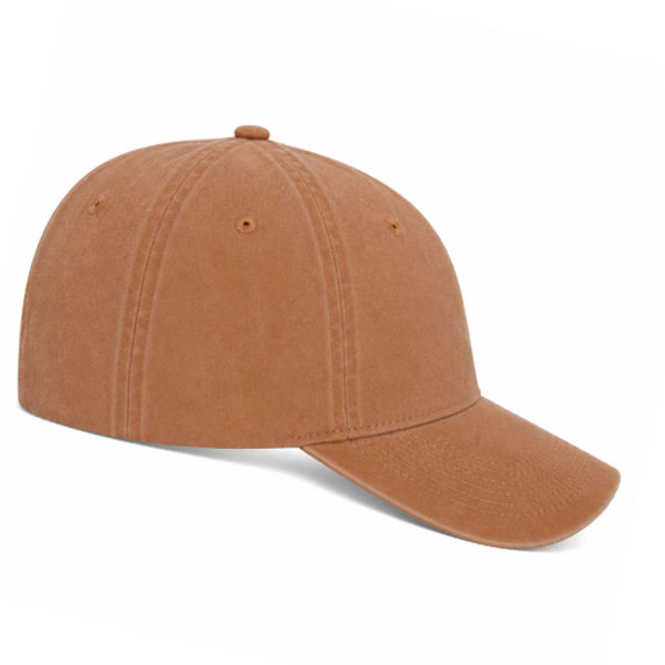 An image of a Custom ATC Pigment Dyed Cap in Caramel!