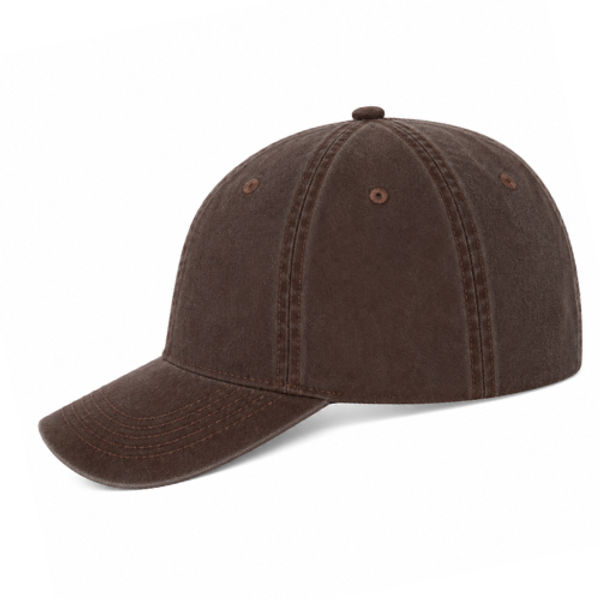An image of a Custom ATC Pigment Dyed Cap in Dark Brown!