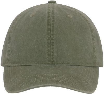 Am image of a Custom ATC Pigment Dyed Cap in Military Green!