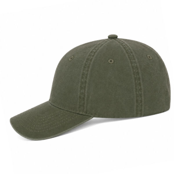 An image of a Custom ATC Pigment Dyed Cap in Military Green!