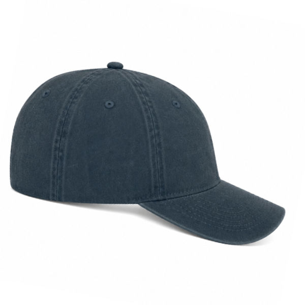 An image of a Custom ATC Pigment Dyed Cap in Navy!
