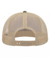 An image of a Custom ATC Pigment Dyed Trucker Cap in Military Green/Creme!
