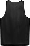 Am image of a Custom ATC Pro Club Reversible Mesh Youth Tank Top in Black/White!