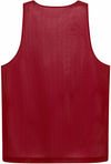 Am image of a Custom ATC Pro Club Reversible Mesh Youth Tank Top in Deep Red/White!