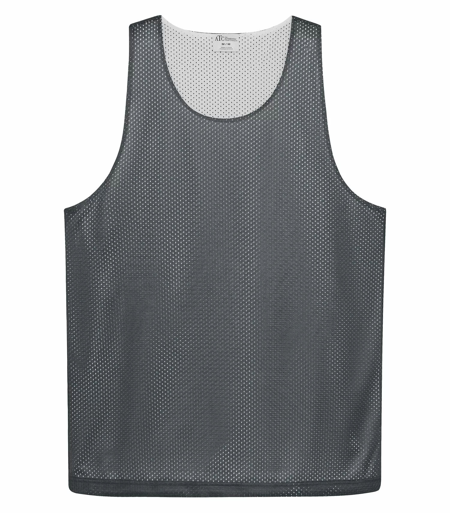 ATC Pro Club Reversible Mesh Youth Tank Top in Iron Grey/White