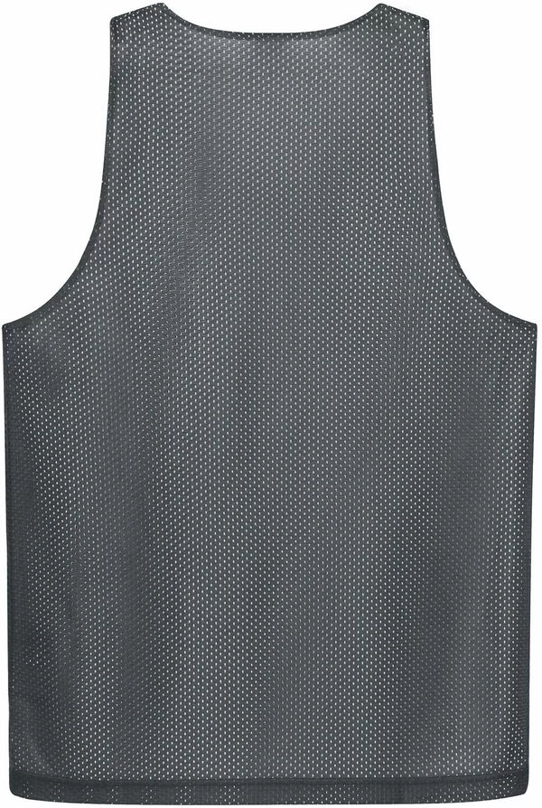 Am image of a Custom ATC Pro Club Reversible Mesh Youth Tank Top in Iron Grey/White!