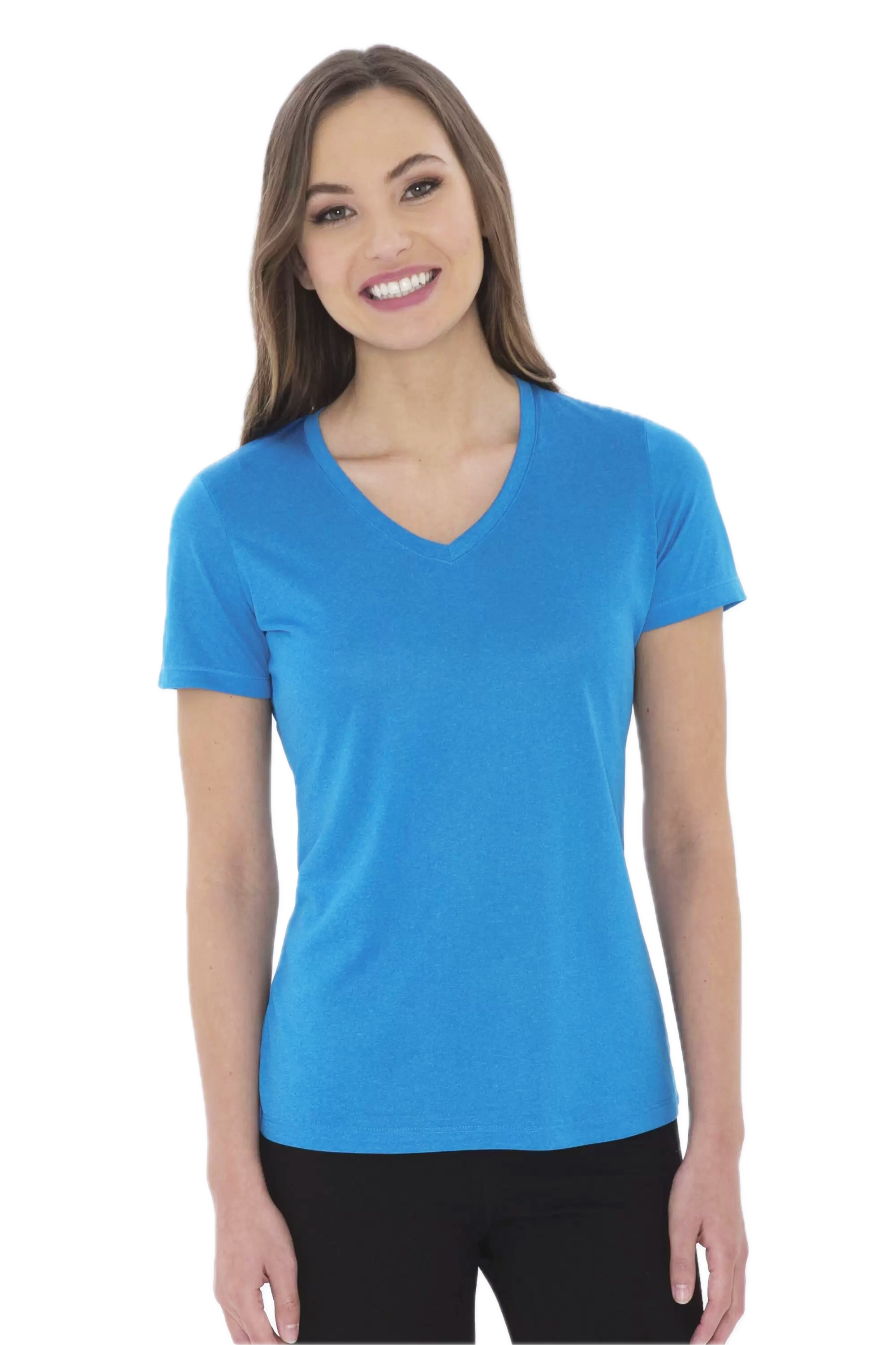 ATC Pro Team Heather ProFormance V Neck Ladies Tee