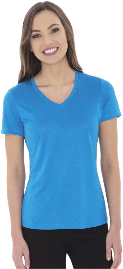 An image of a Custom ATC Pro Team Heather ProFormance V Neck Ladies Tee!
