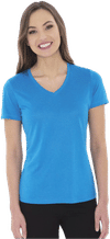 An image of a Custom ATC Pro Team Heather ProFormance V Neck Ladies Tee!