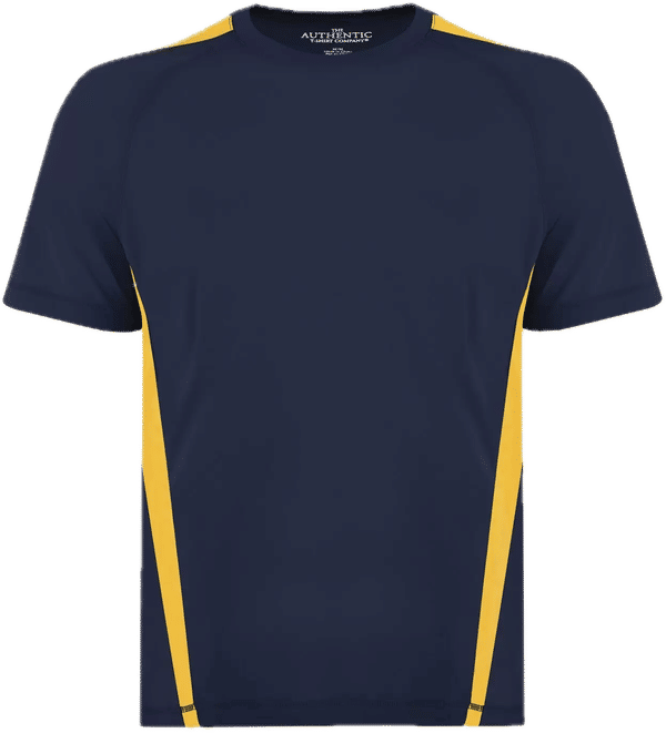 Am image of a Custom ATC Pro Team Home and Away Jersey in True Navy/Gold!