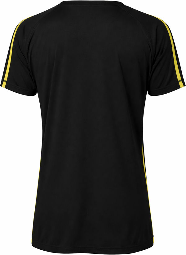 An image of a Custom ATC Pro Team Home and Away Ladies Jersey in Black/Extreme Yellow!