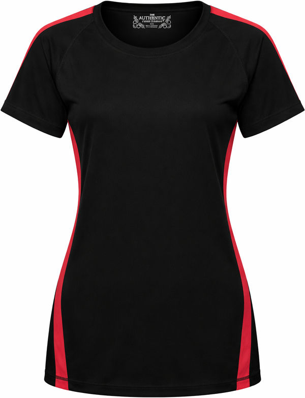 An image of a Custom ATC Pro Team Home and Away Ladies Jersey in Black/True Red!