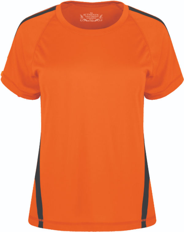 An image of a Custom ATC Pro Team Home and Away Ladies Jersey in Deep Orange/Black!
