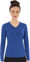 An image of a Custom ATC Pro Team Long Sleeve V Neck Ladies Tee!