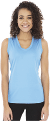 An image of a Custom ATC Pro Team Sleeveless V Neck Ladies Tee!