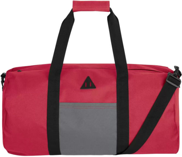 An image of a Custom ATC Retro Barrel Duffel in Red!