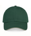 An image of a Custom ATC Sandwich Bill Cap in Hunter/Khaki!