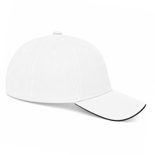 An image of a Custom ATC Sandwich Bill Cap in White/Navy!