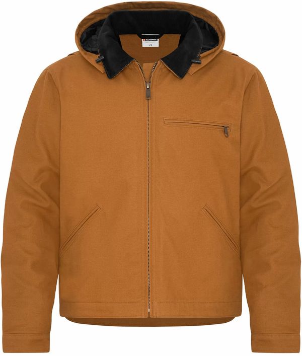 An image of a Custom ATC Werk Fort Mac jacket with Detachable Hood in Caramel!