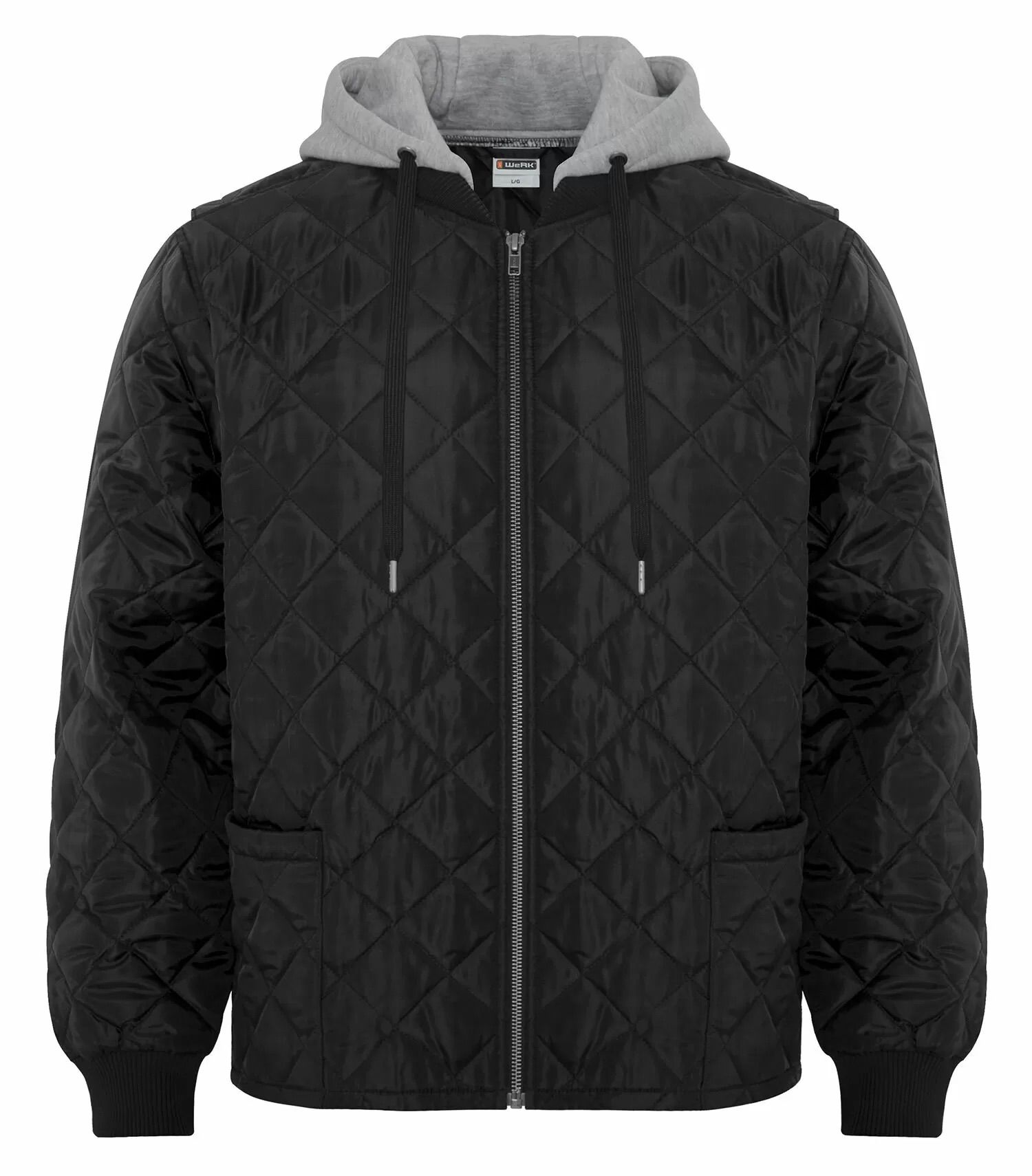 ATC Werk Quilted Hooded Freezer Jacket in Black