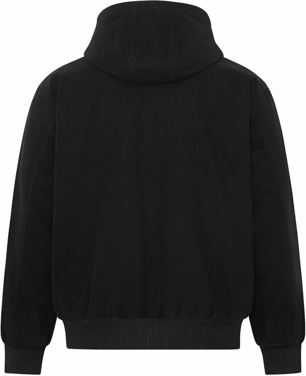 Am image of a Custom ATC Werk Yukon Hooded Bomber Jacket in Black!