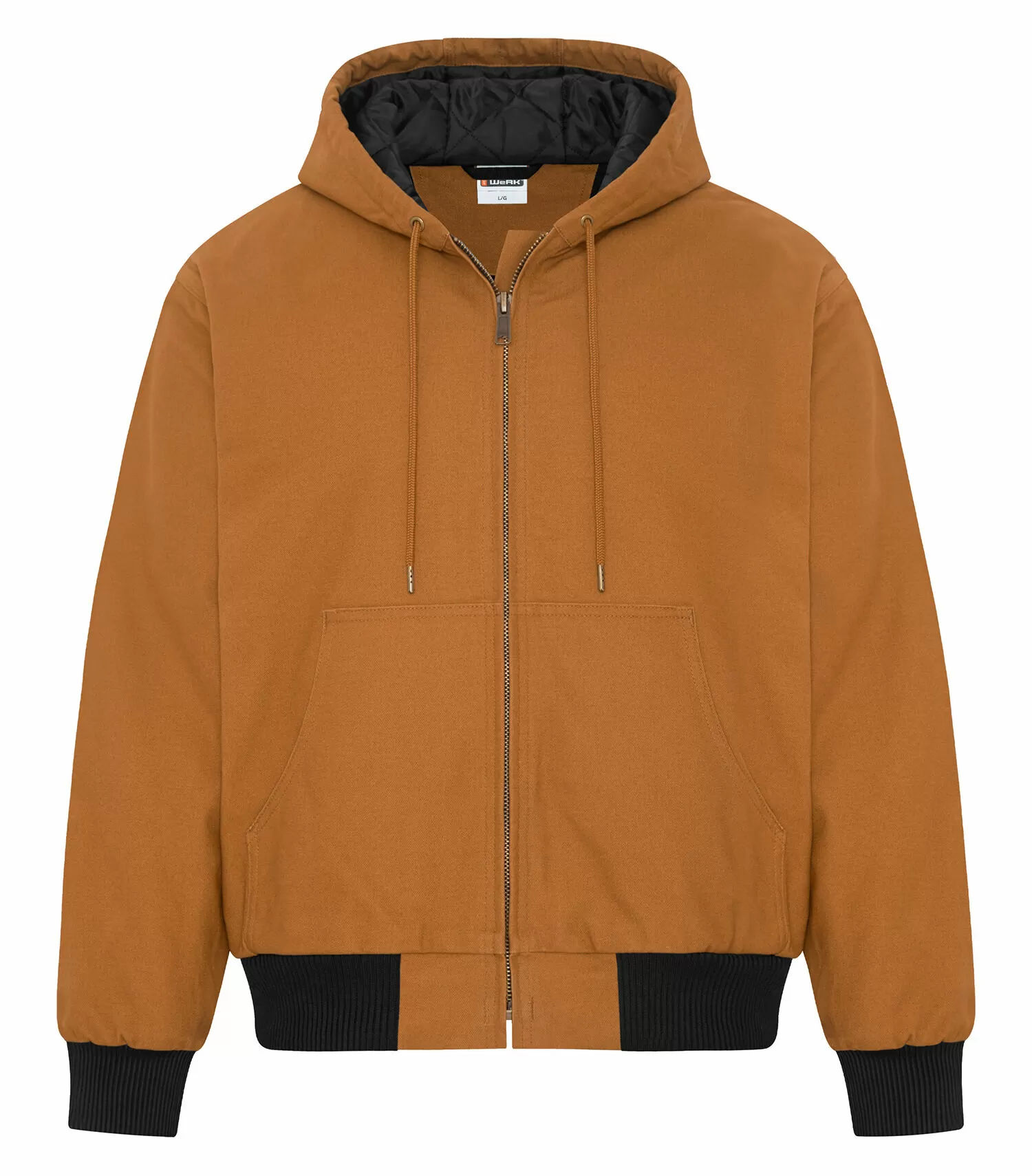 ATC Werk Yukon Hooded Bomber Jacket in Caramel