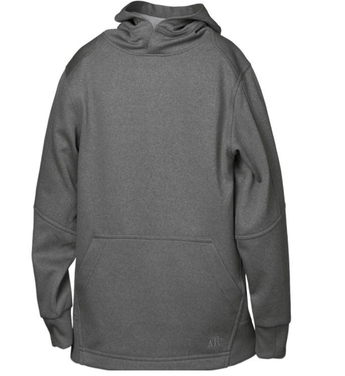 ATC Youth Ptech Fleece Hoodie in Charcoal Heather