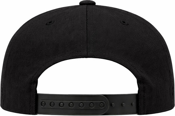 An image of a Custom ATC Yupoong YP Classics™ Premium Classic Snapback Cap in Black!